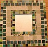 Green Mosaic Mirror