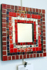 Red Mosaic Mirror